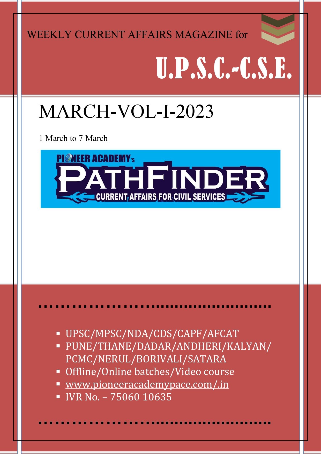 MARCH-VOL-I-2023